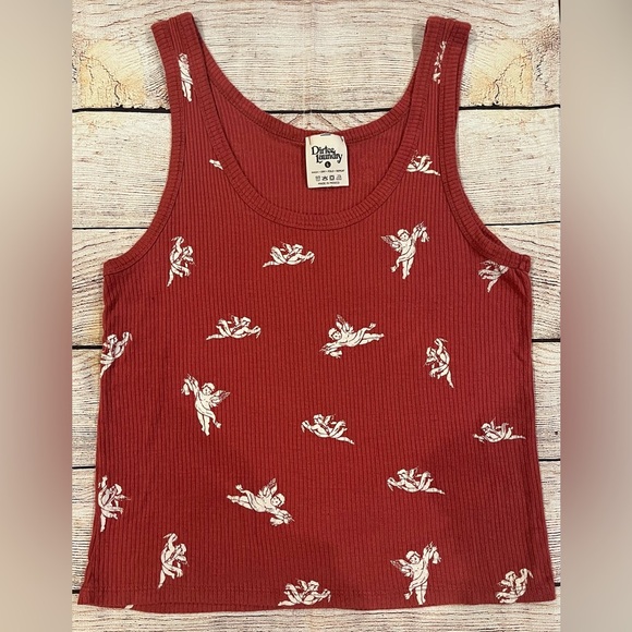 🤎3/$10 Dirtee Laundry Angel Tank Size Large - Picture 2 of 3